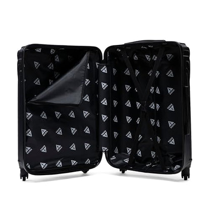InUSA VASTY Luggage with Spinner Wheels | Durable Lightweight Hardside Suitcase, Travel Bag with Handle and Trolley, 32-Inch Extra-Large Checked Luggage | Black - color: Black, size: 32 Inch