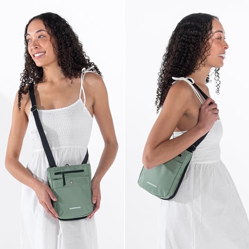 Sherpani Prima, RFID Anti-Theft Crossbody for Women - color: Green Aloe Mist