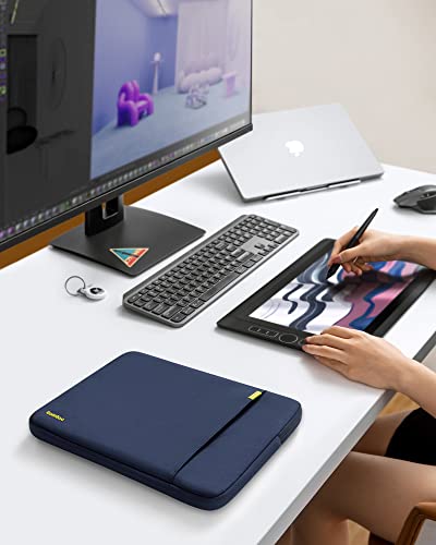 tomtoc 360 Protective Laptop Sleeve Kit for 15-inch MacBook Air M5/A3448 - color: Navy Blue, size: 15-inch