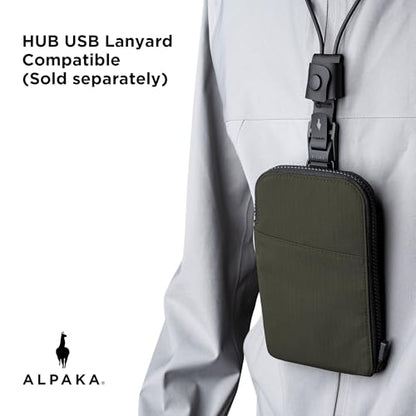 ALPAKA Zip Travel Wallet RFID Blocking Passport Holder Green - color: Green