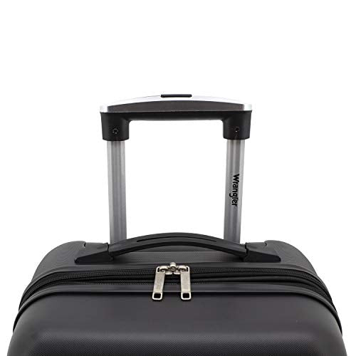 Wrangler Smart Spinner Hardside Luggage, 22-Inch Carry-On, Black - color: Black, size: Carry-On Only