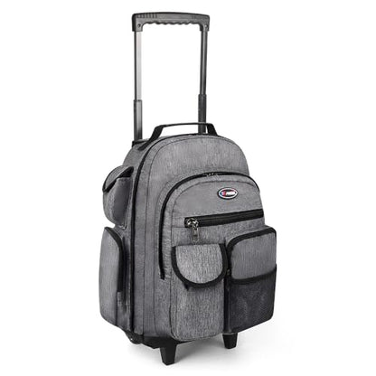 20" 2-in-1,Wheeled Travel Luggage Bag w/Telescopic Handle - color: JH-2560-Grey-20