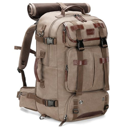 Gonex 40L Convertible Laptop Backpack, Airline Approved, Coffee Brown - color: Coffee Brown