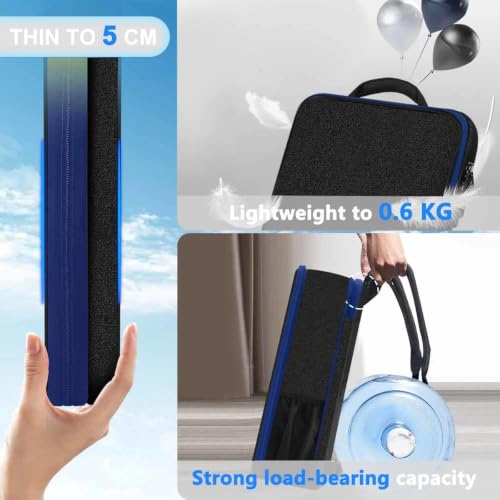 ZINZ Slim & Expandable Laptop Backpack 17 inch Travel Business Backpack Water Resistant Daypack Bookpack for Most 17 inch NoteBooks，Blue edge - color: Blue Edge
