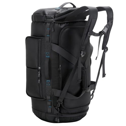 Large Duffle Backpack for Men, 45L/60L/90L Water Resistant Duffel Bag - size: 90L