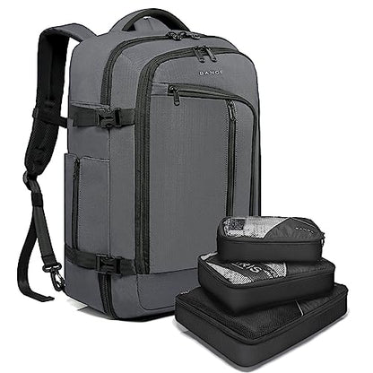 BANGE Travel Overnight Backpack,40-Liter FAA Flight Approved Weekender Bag Carry on Backpack… - color: Grey