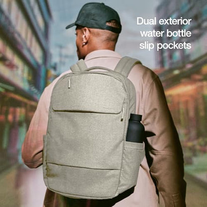 Incase Crosstown Backpack with Woolenex, 20L, Fits 16 in Laptops, Limestone - color: Limestone