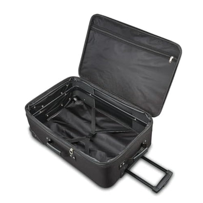 American Tourister Fieldbrook XLT Softside Upright Luggage, Black, 4-Piece Set (BB/DF/21/25) - color: Black, size: 4-Piece Set (BB/DF/21/25)