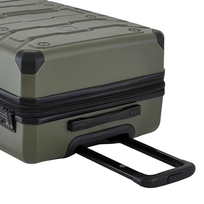 Wrangler ATG Trailway Expandable Hardside Luggage, Winter Moss, 22" Carry-On - color: Winter Moss