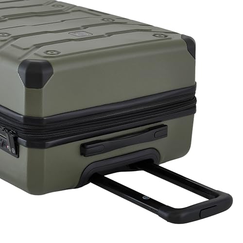 Wrangler ATG Trailway Expandable Hardside Luggage, Winter Moss, 22" Carry-On - color: Winter Moss