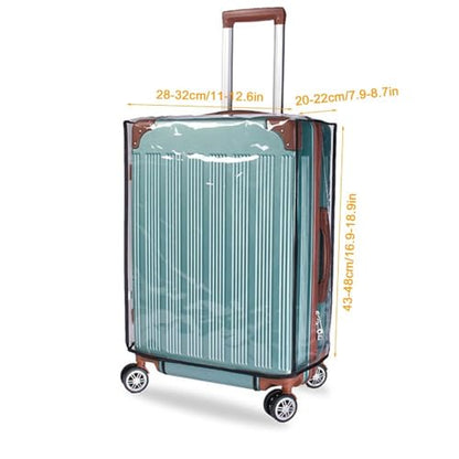Luggage Suitcase Cover, Water proof PVC Suitcase Protector Cover for Wheeled Travel Cases, Thick Protective Sleeve for for Wheeled Suitcase(18inch) - size: 18inch