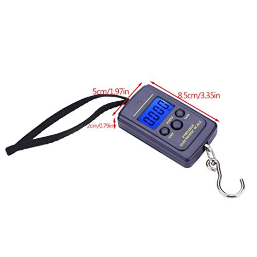 Fishing Scale, Weiheng WH-A01L Portable Plastic Electric Digital Hanging Scale with Hook Tool Fishing Luggage (40kg*10g Without Battery Delivery)