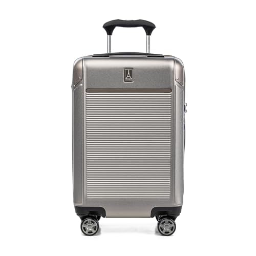 Travelpro Platinum Elite 하드사이드 확장 가능한 스피너 휠 수하물 TSA 잠금 하드 쉘 폴리카보네이트 슈트케이스, 메탈릭 샌드, 기내용 21인치, Platinum Elite 하드사이드 확장 가능한 스피너 휠 러기지 Tsa Lock 하드 쉘 폴리카보네이트 슈트케이스 - color: 메탈릭 샌드, size: 기내용 21인치