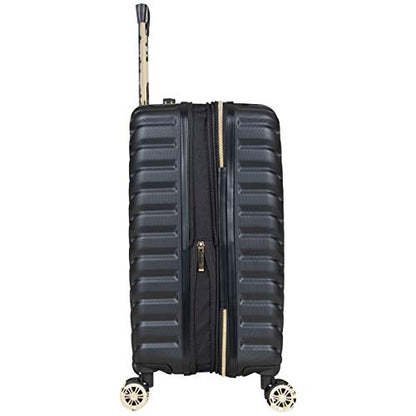 Kenneth Cole REACTION Madison Square Lightweight Hardside Chevron Expandable Spinner Luggage, Black, 2-Piece (20" Carry On + Backpack) - color: Black, size: 2-Piece (20" Carry On + Backpack)