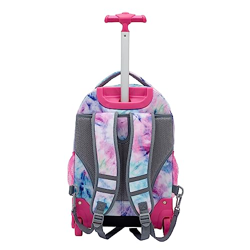 Travelers Club 18" Rolling Backpack with Shoulder Straps, Tye Dye - color: Tie Dye, size: 18 Inch