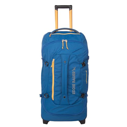 Eddie Bauer Expedition Rolling Duffel Bag with Wheels - True Blue, 30" - color: True Blue, size: 30" (Check-In)