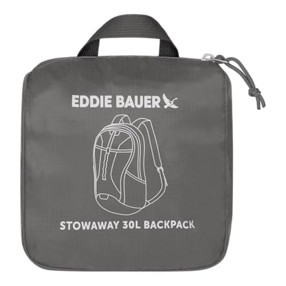 Eddie Bauer Stowaway Packable Backpack - Dark Smoke, 30L - color: Dark Smoke, size: 30L