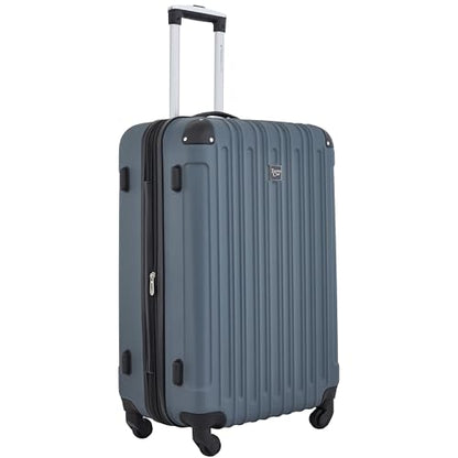 Travelers Club Midtown Hardside 4-Piece Luggage Travel Set, Slate - color: Slate