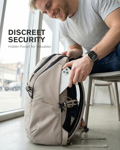Tolaccea 30L Travel Backpack 15.6" Laptop Carry On Daypack for Work College - color: Kavir White