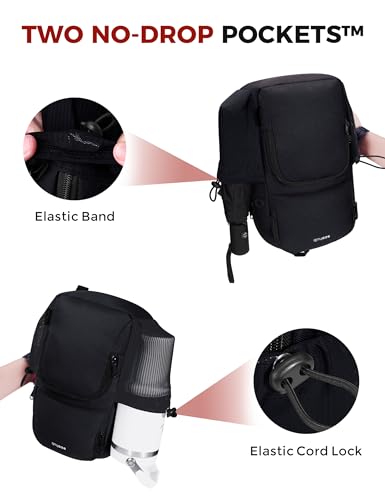 ECOHUB Crossbody Bags for Women Men, Anti-Theft RFID Blocking Sling Backpack Water Resistant Chest Shoulder Daypack, Black - color: Black