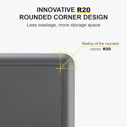 LEVEL8 Carry on Luggage 20 Inch with 6-piece Packing Cube, Grey - color: Grey, size: Carry-On 20 Inch + 6PC