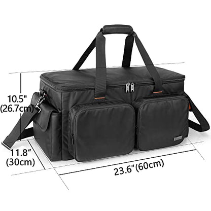 Trunab DJ Cable File Bag with Detachable Padded Bottom and Dividers