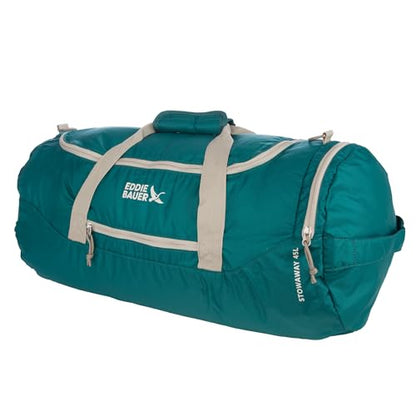 Eddie Bauer Stowaway Packable Duffel Bag| Travel | Foldable | Lightweight | Durable | Ripstop Polyester | 23" Length | 45L Capacity - Deep Sea - color: Deep Sea
