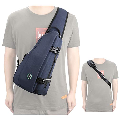 Sling Bag Small Backpack Crossbody Shoulder Bag Sling Pack - color: B-navy