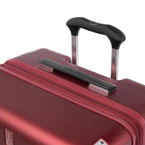 Travelpro Platinum Elite Hardside Expandable Checked Luggage, 8 Wheel Spinner, TSA Lock, Hard Shell Polycarbonate Suitcase, Daring Red, Checked Medium 25-Inch - color: Daring Red, size: Checked- Medium 25-Inch