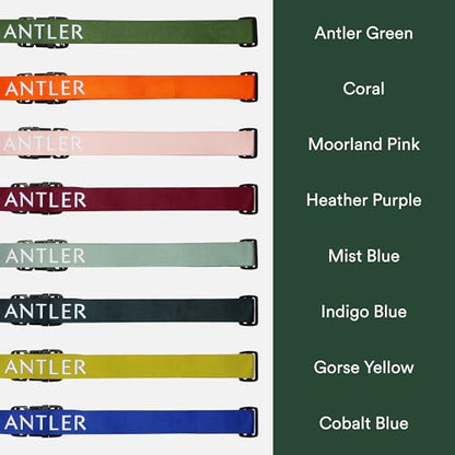 Antler Adjustable Hardside Luggage Strap, Gorse Yellow, 67x1.4 - color: Gorse Yellow