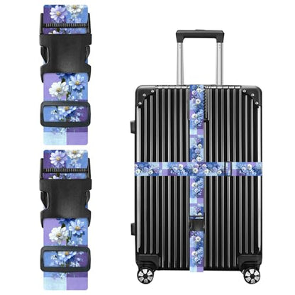 Nuxovilar Luggage Straps Set for Suitcase 1.96x90.5in Polyester - color: YZX03596, size: 1.96"x90.5"