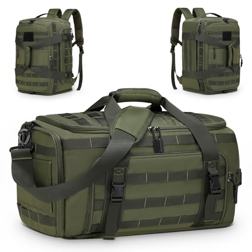 Convertible Duffel Backpack 45L 3 in 1 Insulated Bottom Green - color: Green, size: 45L