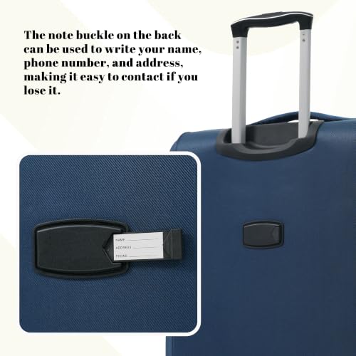 Merax 4-Piece Luggage Set 18/22/26/30,Softside Spinner Suitcase,Deep Blue - color: Deep Blue(18/22/26/30)