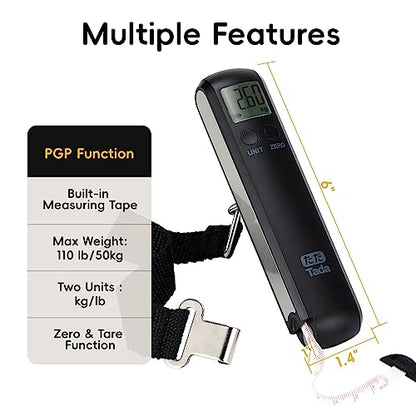 110lb Luggage Scale Battery Free Baggage Scale for Travel Suitcase