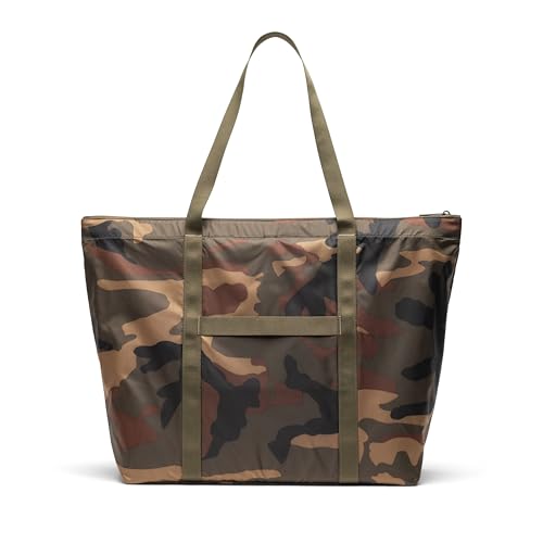 Herschel Unisex Portland Packable Tote - color: Woodland Camo/Black Label
