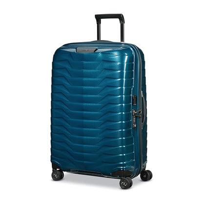 Samsonite Proxis Medium Hardside Luggage with Dual Spinner Wheels - Innovative Roxkin™ Lightweight Shell With Ultimate Durability- Includes TSA Lock, Ergonomic Telescoping Handle - Petrol Blue - color: Petrol Blue, size: Medium Spinner