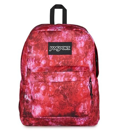 JanSport SuperBreak Plus Backpack - color: Afflicted Dyed Red