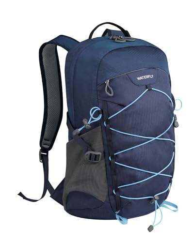 WATERFLY Hiking Backpack 20L, Lightweight Outdoor Daypack Water Resistant - color: Blue