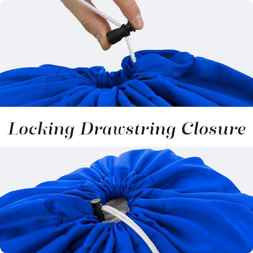Handy Laundry Bags Nylon Extra Large - Heavy Duty - 2-Pack, Royal Blue - color: Royal Blue