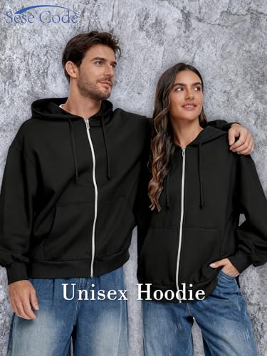 SeSe Code Unisex Zip Up Hoodie With Eye Mask Airplane Mode Travel Hoodies - color: Black, size: Large