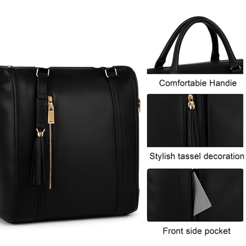 Convertible Garment Duffle Bag for Travel, All Black - color: Black