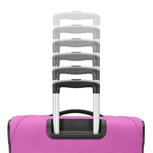 American Tourister 4 KIX 3.0 Checked-Large Softside Expandable Luggage with 4 Spinner Wheels, Hyper Violet - color: Hyper Violet, size: Large