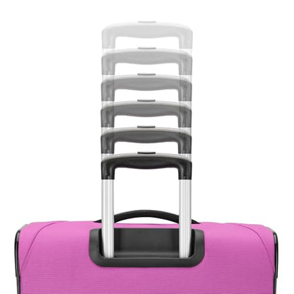 American Tourister 4 KIX 3.0 Checked-Large Softside Expandable Luggage with 4 Spinner Wheels, Hyper Violet - color: Hyper Violet, size: Large