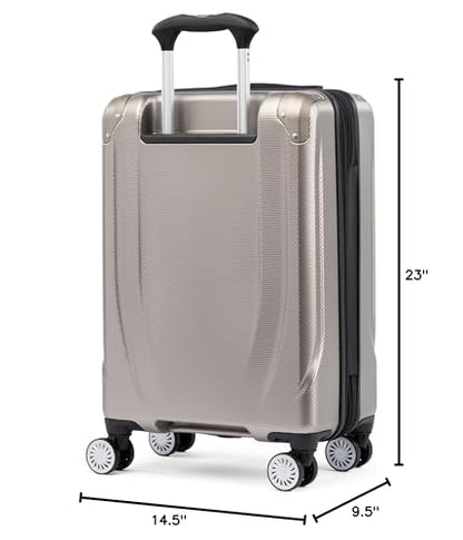 Travelpro Pathways 3 Hardside Carry-On Luggage Suitcase, Beige, 21-Inch - color: Champagne, size: Carry On 21 Inch