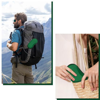 FINTIE Sunglasses Case, Hard EVA Shell Shockproof Sport Glasses Case - color: Midnight Green
