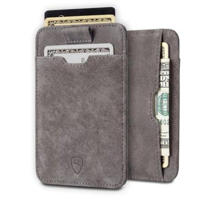 Vaultskin CHELSEA Slim Leather Card Wallet for Men, RFID (Hurricane Brown) - color: Hurricane Brown