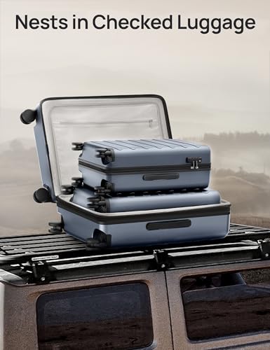 NINETYGO Large Checked Luggage 28 Inch, Checking In Luggage with Smooth Spinner Wheels, Expandable, Hard Shell PC Suitcase, Lightweight Travel Luggage, TSA Approved (Shadow, Rhine Max) - color: 01-Shadow (Expandable), size: Checked 28-Inch