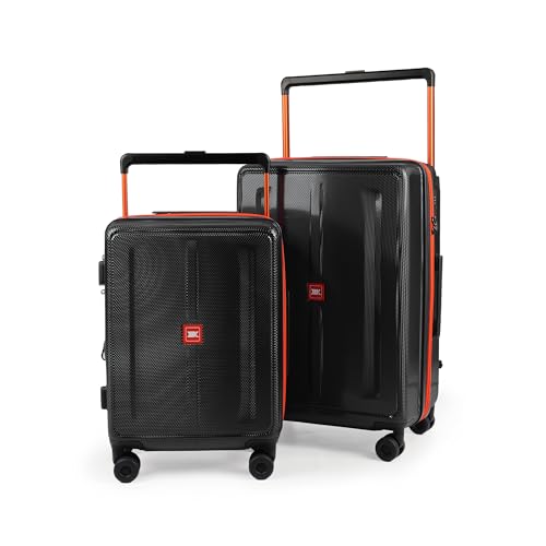 2 Piece Luggage Sets(20/26in) Wide Handle Hardshell Luggage - color: Black, size: 2-Piece Set (20"/26'')