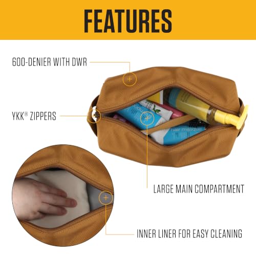 Carhartt Classic Zippered Travel Kit Mossy Oak Bottomland | Durable, Organize Essentials with the Water Resistance Toiletry Bag - color: Mossy Oak Bottomlands