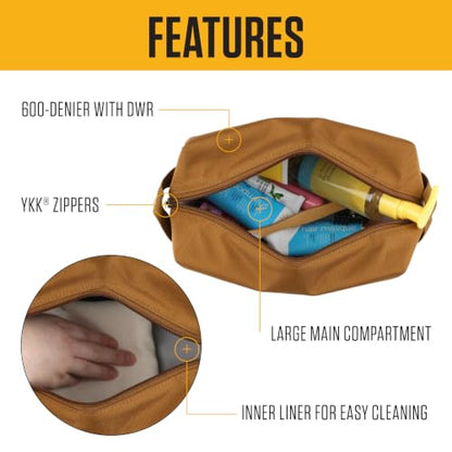 Carhartt Classic Zippered Travel Kit Mossy Oak Bottomland | Durable, Organize Essentials with the Water Resistance Toiletry Bag - color: Mossy Oak Bottomlands